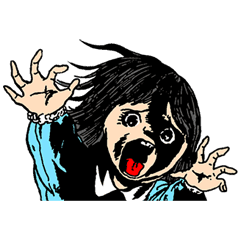 楳図かずお 絶叫なのら Line スタンプ Line Store