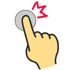 Smartphone gesture stickers [zh-hant]
