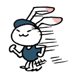 走る うさぎ Line スタンプ Line Store