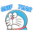 Stiker Animasi Teks Efek Doraemon