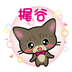 kajigaya's sticker brown tabby cat ver.