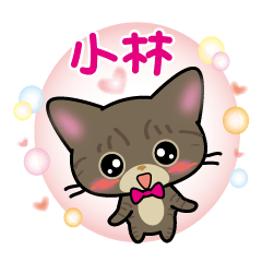 kobayashi's sticker brown tabby cat ver.