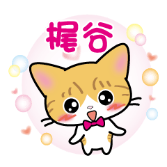 kajigaya's sticker red tabby cat ver.