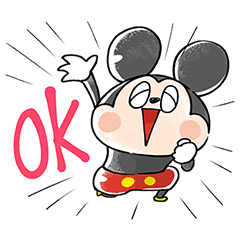 Easygoing Mickey And Friends Line Stickers Line Store