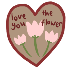 love you the flower