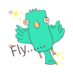 cute blue birdy 2