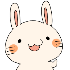 This is a rabbit sticker