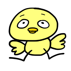 A little ugly chick sticker