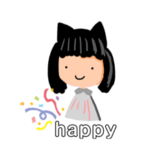 一個開心的小女孩