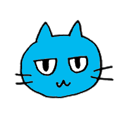 Blue-Cat Sticker