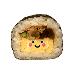 巻き寿司 と 顔