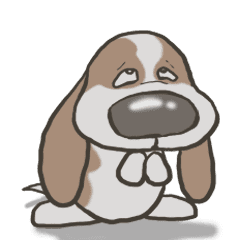 Line クリエイターズスタンプ バセットハウンド 犬 31 Example With Gif Animation