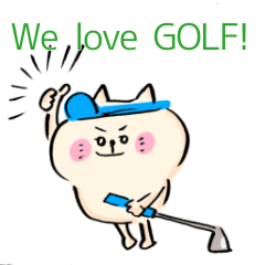 Golf cat who loves golf