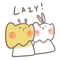can't stop being lazy