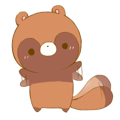Cute Japanese Raccoon Mascot "Pon-chan"