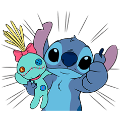 Stitch Scrump Line Stickers Line Store