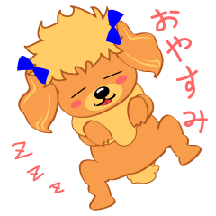 toy poodle stickers so cute