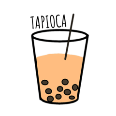 tapioca milk tea drink
