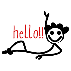 Sticker Figure Word Man