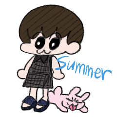 The summer of MOCO-Chan with rabbit
