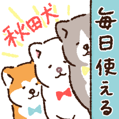 毎日 あきたわんこ 成犬編 Line スタンプ Line Store