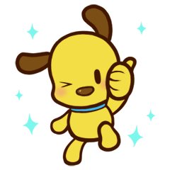 Cheerful dog Sticker – LINE stickers | LINE STORE