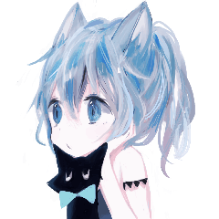 Blue Cat Girl
