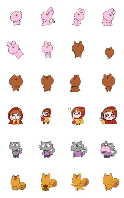 Line Creators Stickers Moving Fluffy Stamp Example With Gif Animation