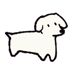 Laid-back white dog