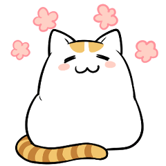 Mochi Shiro cat Sticker