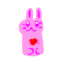 Kawaii pink bunny