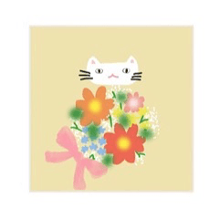 cat &flower