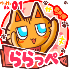 Cute cat's name sticker MY010919N20
