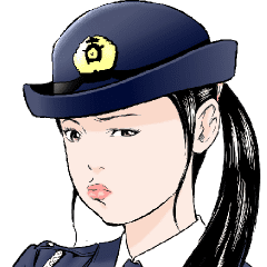 頑張る婦警さん Line スタンプ Line Store