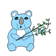 lazy Koala Sticker 2
