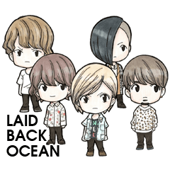 LAID BACK OCEAN SECOND Sticker!!