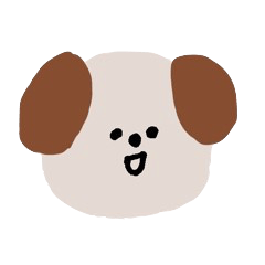 Cute and simple dog