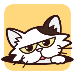 Cat's sticker for daily use