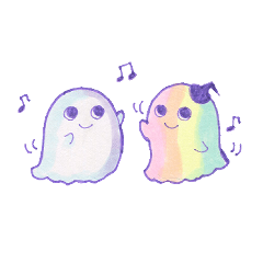 Happy talk with ghost