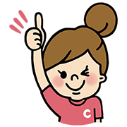 Cheerful girl with a hair bun