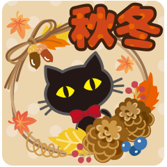 black cat (Autumn)