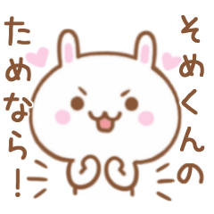 Lovely Rabbit Sticker Send To SOMEKUNN