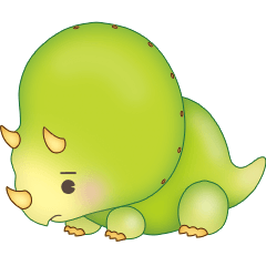 恐竜の赤ちゃん トリケラトプス