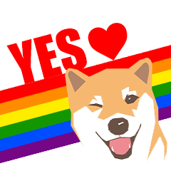 LGBTQIA+ 狗狗與旗子