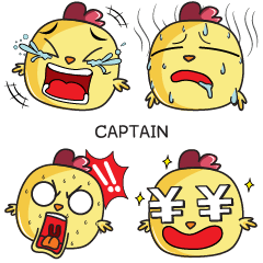 CAPTAIN Emoji chicky e