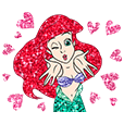 The Little Mermaid Sparkling Stickers