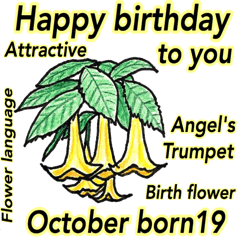 October,birthday flower,flower language