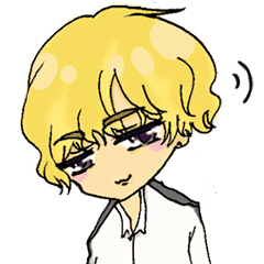 金髪男子のイケメンな誘惑 Line スタンプ Line Store 金髪男子のイケメンな誘惑 Line スタンプ Line Store