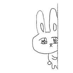 Rabbit that appealing something mutely