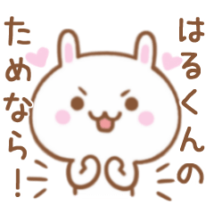 Lovely Rabbit Sticker Send To HARUKUNN